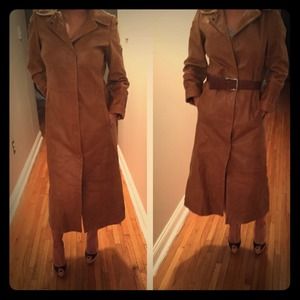 Gap Genuine Leather Trench