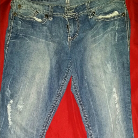 YMI Distressed Denim - Picture 3 of 4