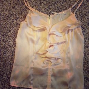 Forever 21 top. Silk material. Zips in the back