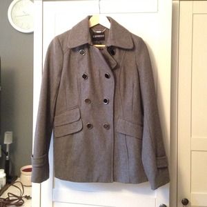 Grey express Peacoat