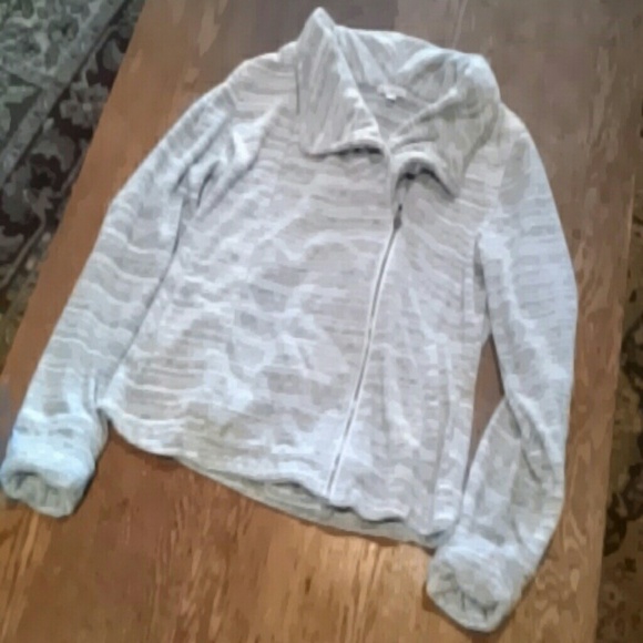 Black and white Asymmetrical zip cardigan