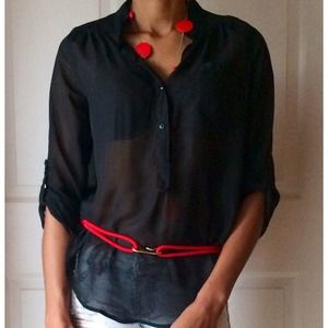 (Sheer Midnight) high low top!