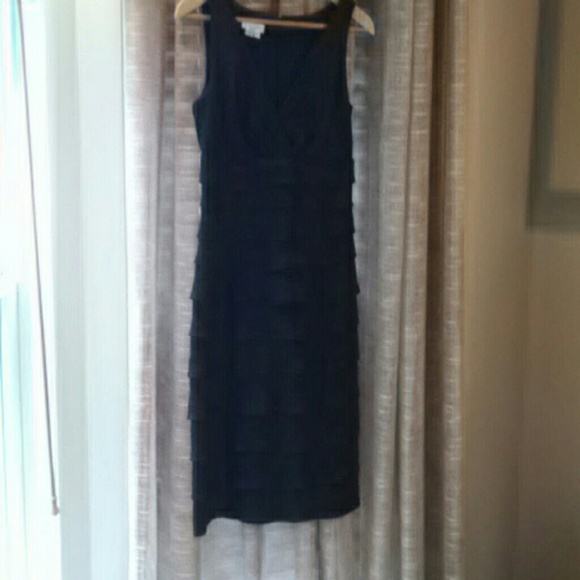 Black shutter style cocktail dress