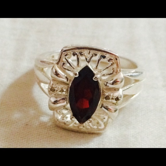 Garnet Cocktail Ring