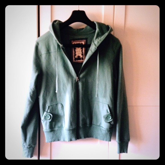 Green zip up - Picture 1 of 4