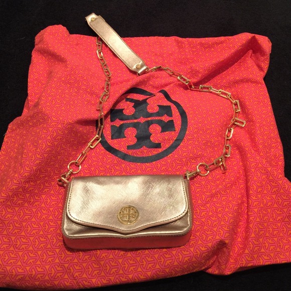 TORY BURCH SAFFIANO LEATHER BAG - Picture 1 of 12