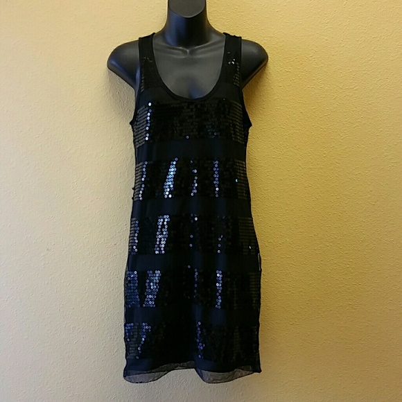 Black Sequin Dress