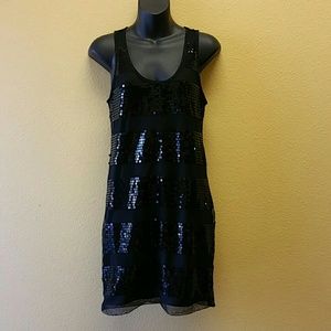 Black Sequin Dress