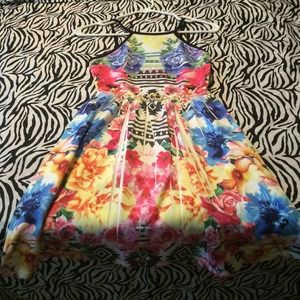 Floral sundress with patterns