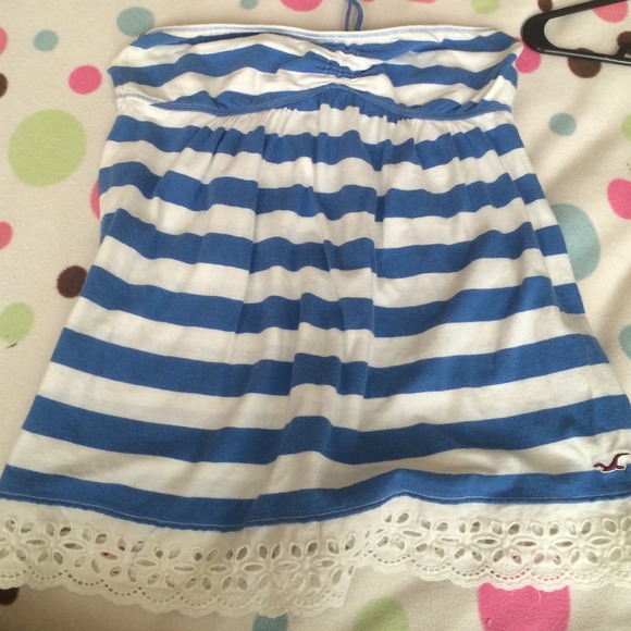 Hollister tie neck top