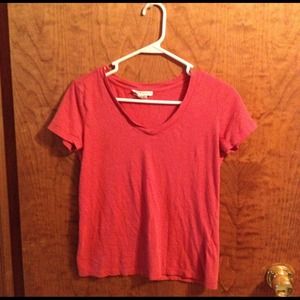 Simple red v-neck