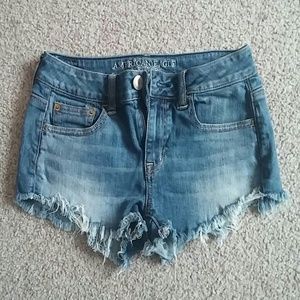 Denim shorts