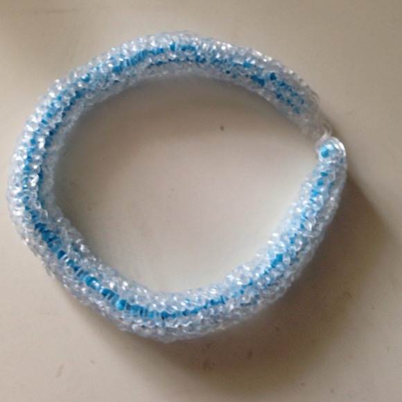 Handmade rainbow loom frozen bracelet