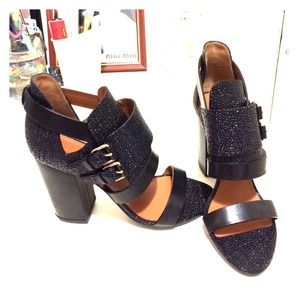 Givenchy Textured Double Buckle Heels