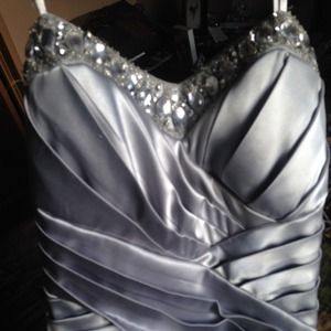 Silver dress with bling