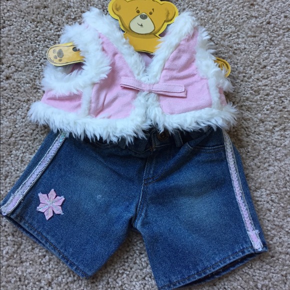 Build-A-Bear Pink Vest Set