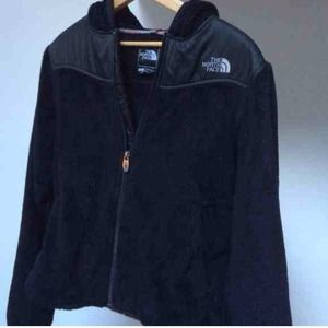 Black northface with hood