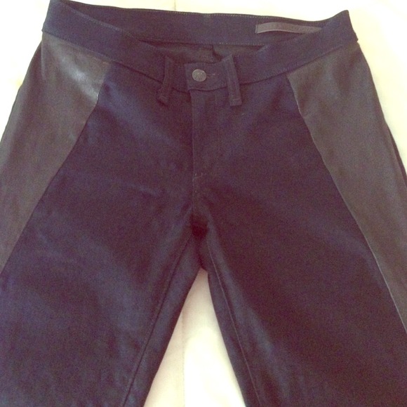 rag & bone midnight legging w leather detail - Picture 1 of 3