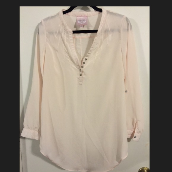 Reduced Price!! Romeo & Juliet  Light Pink Blouse - Picture 1 of 3
