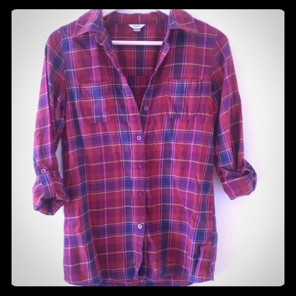 SALE - Fossil Plaid Button Up