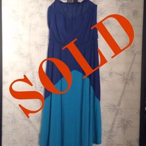 Blue & Baby Blue High Low Dress 💙