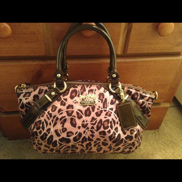 Xmas for YOU!! COACH SOPHIA OCELOT Satchel