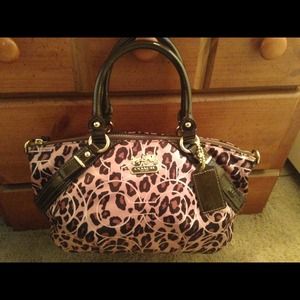 Xmas for YOU!! COACH SOPHIA OCELOT Satchel