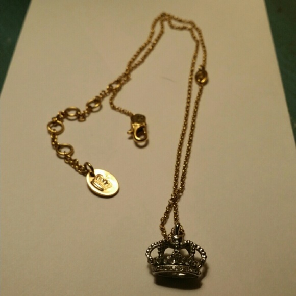Juicy Couture crown necklace