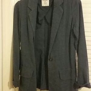 REDUCED!!! Navy heavy linen blazer!