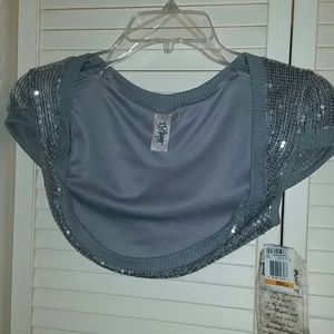 Silver sequined shrug!