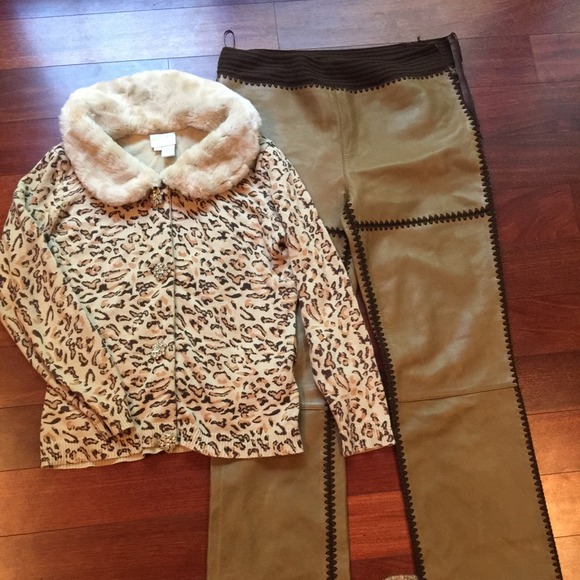 Tracy Reese animal print cardigan
