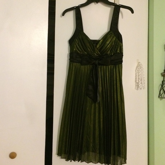 Beautiful black and green dress