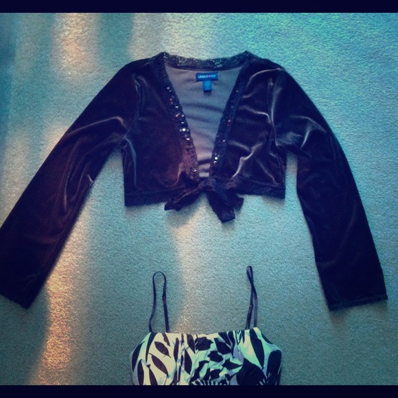 Limited Too brown velvet cover up