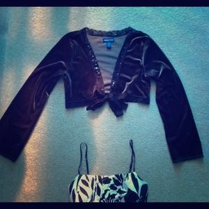 Limited Too brown velvet cover up