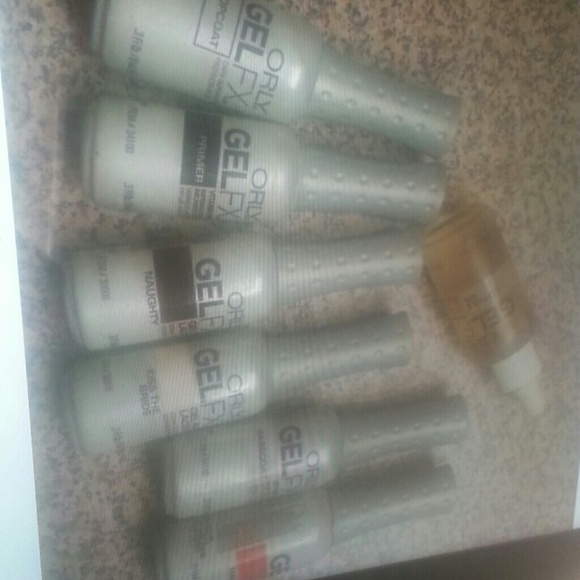 Orly gel nail polish+ sally hansen+uv lamp