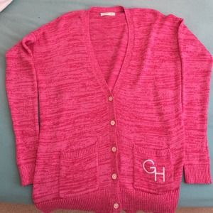 Gilly Hicks pink oversized cardigan