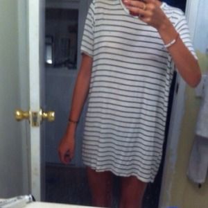 brandy Melville tan and Black striped luana