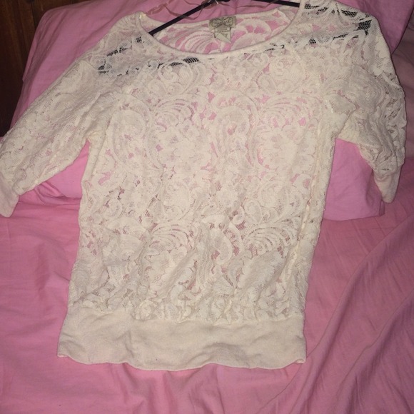 White see through shirt