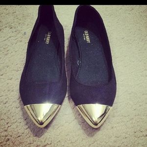 Gold Cap Toe Flats ✂PRICE CUT✂ LIMITED TIME ONLY