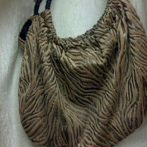 Brown zebra pocketbook