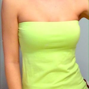Neon Green tube top