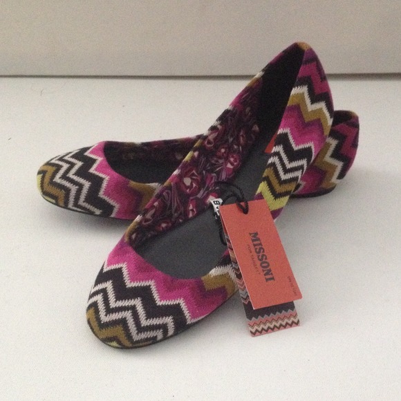NWT! Missoni for Target Chevron Flats - 8.5