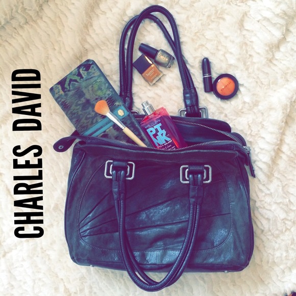 CHARLES DAVID charcoal tote