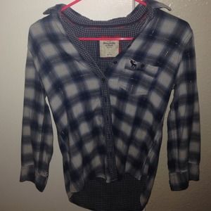 Plaid Abercrombie and Fitch Top!