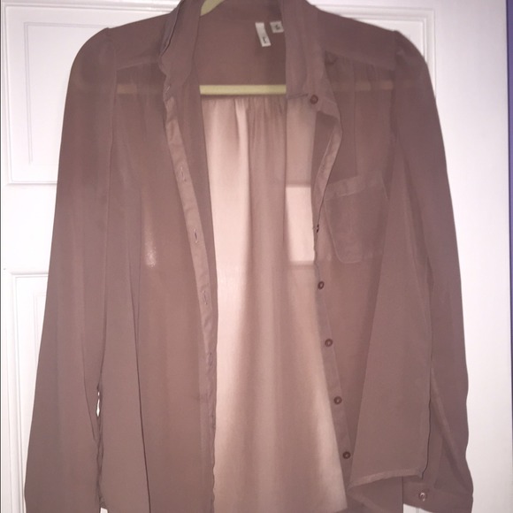 Sheer button up