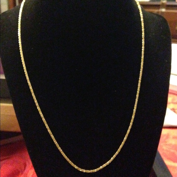 Sterling silver gold plated made in Italy chain.