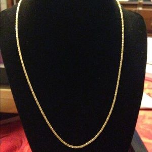 Sterling silver gold plated made in Italy chain.