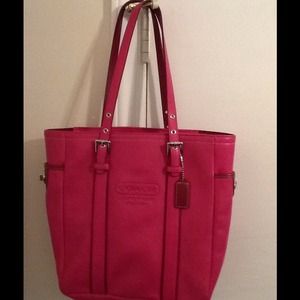 Coach pink leather