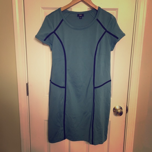 Teal spandex dress