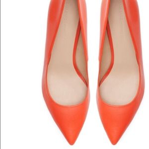 Zara Paris Orange Pumps